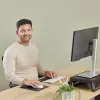 Fellowes riešo atrama klaviatūrai Breyta Compact, antibakterinė apsauga, juoda