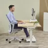 Fellowes Breyta Compact riešo atrama klaviatūrai su antibakterine apsauga, ergonomiška, pilka