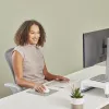 Fellowes Breyta Compact riešo atrama klaviatūrai su antibakterine apsauga, smėlio spalvos