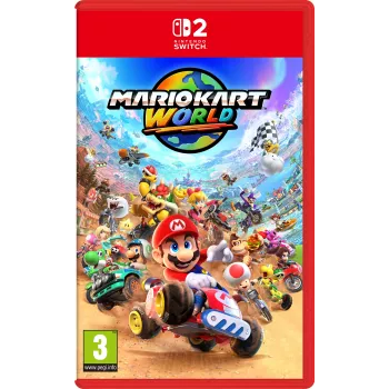 Nintendo Mario Kart World Switch 2 standartinis leidimas – supaprastinta kinų, tradicinė kinų, vokiečių, olandų, anglų, ispanų, prancūzų, italų, japonų, korėjiečių, portugalų, rusų kalbos (Nintendo Switch 2)