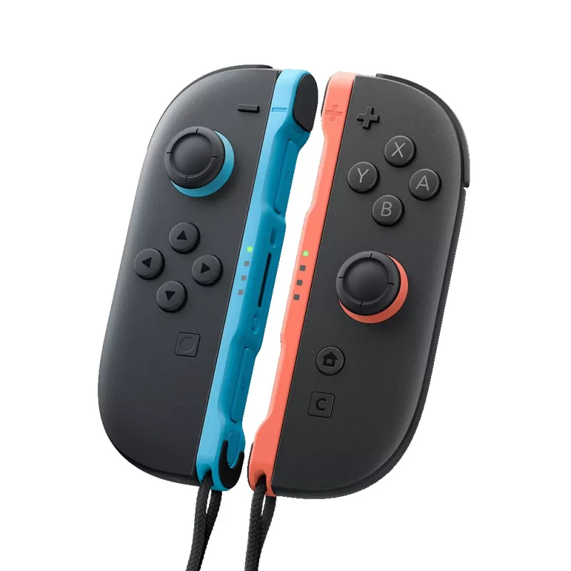 Nintendo Joy-Con 2 (L)/(R) Šviesiai Mėlyna/Šviesiai Raudona, Džoistikas, Nintendo Switch 2, Griebimo mygtukas, Krypties kryželis, Pagrindinis mygtukas, Analogo / Skaitmeninis, Belaidis, Bluetooth