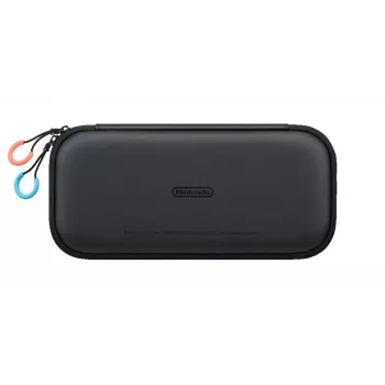 Nintendo Switch 2 nešiojimo dėklas ir ekrano apsauga, kietas korpusas, Nintendo, juoda, Nintendo Switch 2, užtrauktukas, 142 mm