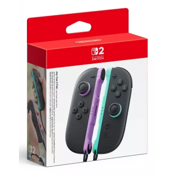 Nintendo Joy-Con 2 pora šviesiai violetinė/šviesiai žalia, valdiklis, Nintendo Switch 2, namų mygtukas, analoginis/digitalinis, belaidis, Bluetooth
