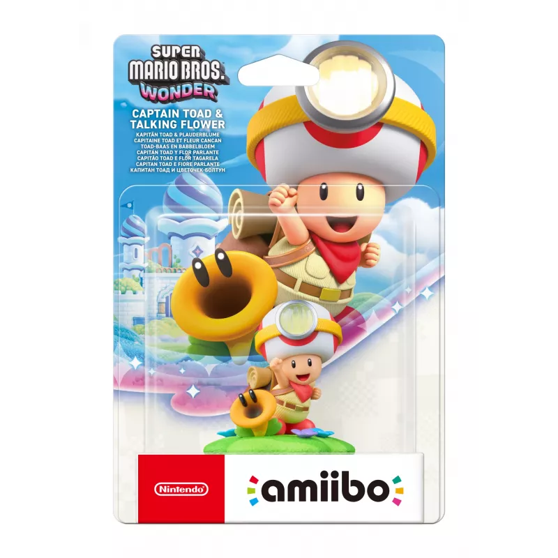 Nintendo Amiibo kapitonas Toad ir kalbanti gėlė interaktyvi žaidimo figūrėlė