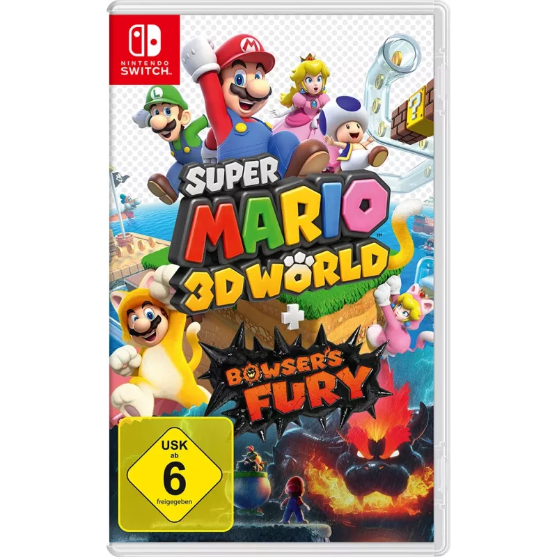 Nintendo Super Mario 3D World + Bowser's Fury standartinis+DLC vokiška versija Nintendo Switch
