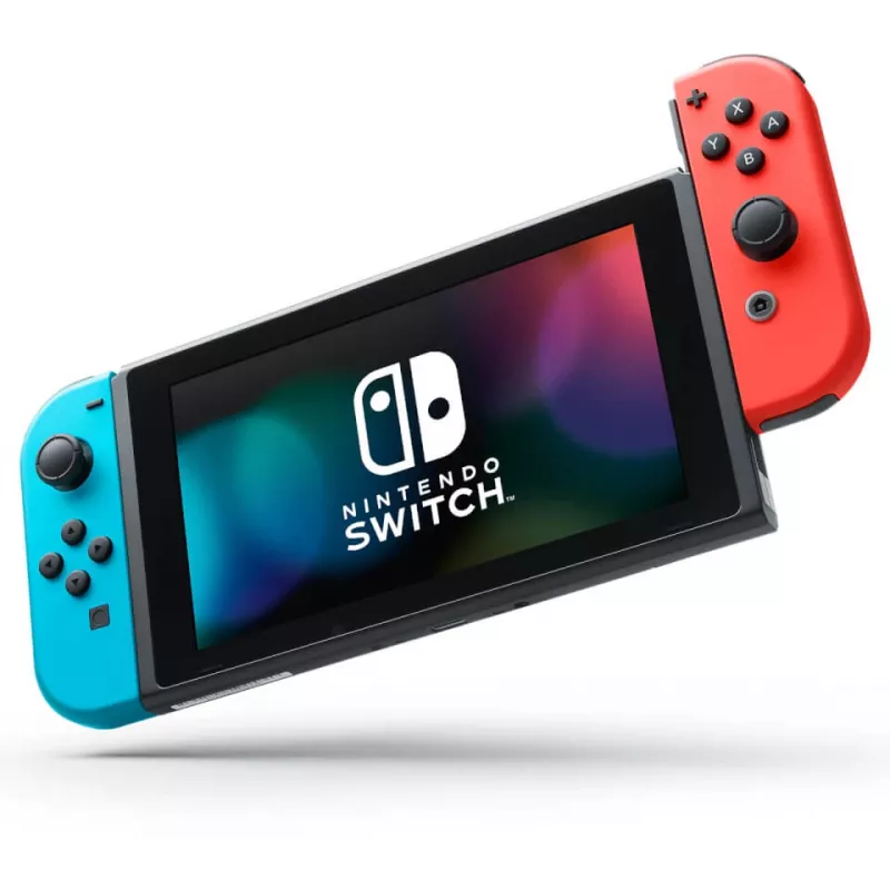 Nintendo Switch + Mario Kart 8 Deluxe nešiojama žaidimų konsolė 15,8 cm (6,2 colio) 32 GB jutiklinis ekranas Wi-Fi juoda, mėlyna, raudona