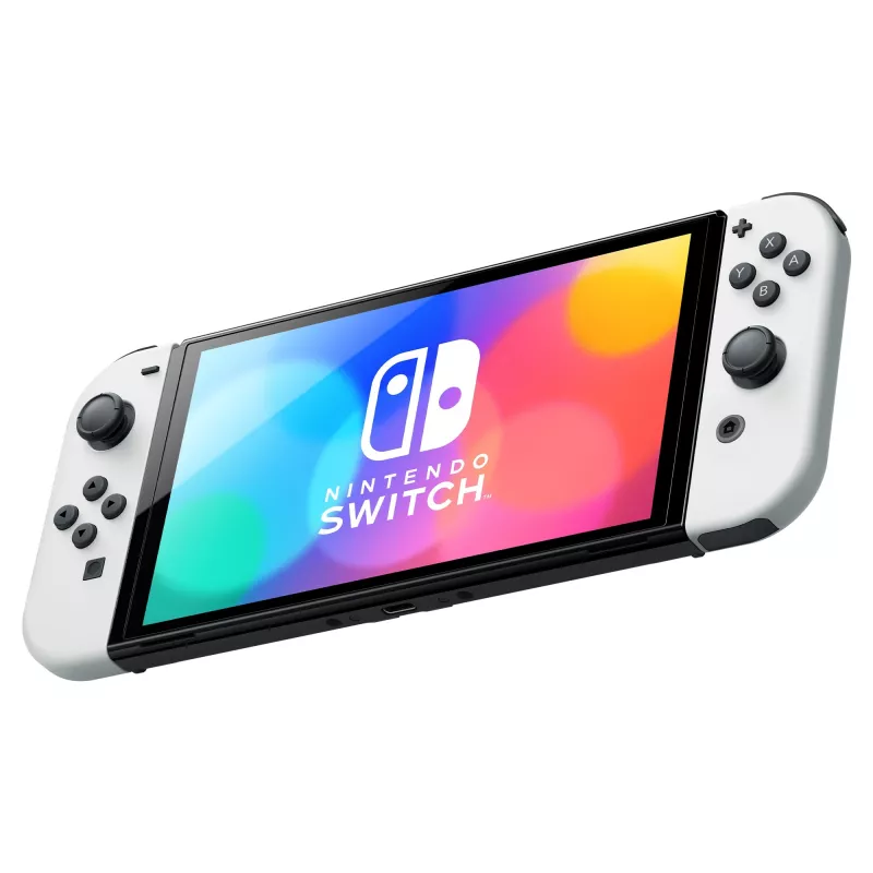 Nintendo Switch OLED nešiojama žaidimų konsolė 17,8 cm (7 colių) 64 GB jutiklinis ekranas Wi-Fi juoda, balta