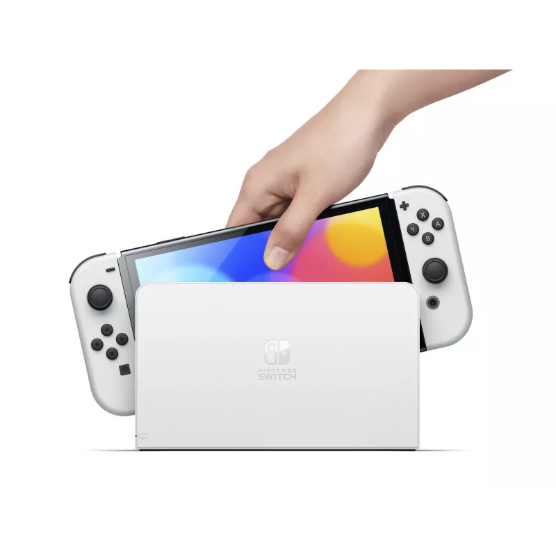 Nintendo Switch OLED nešiojama žaidimų konsolė 17,8 cm (7 colių) 64 GB jutiklinis ekranas Wi-Fi juoda, balta