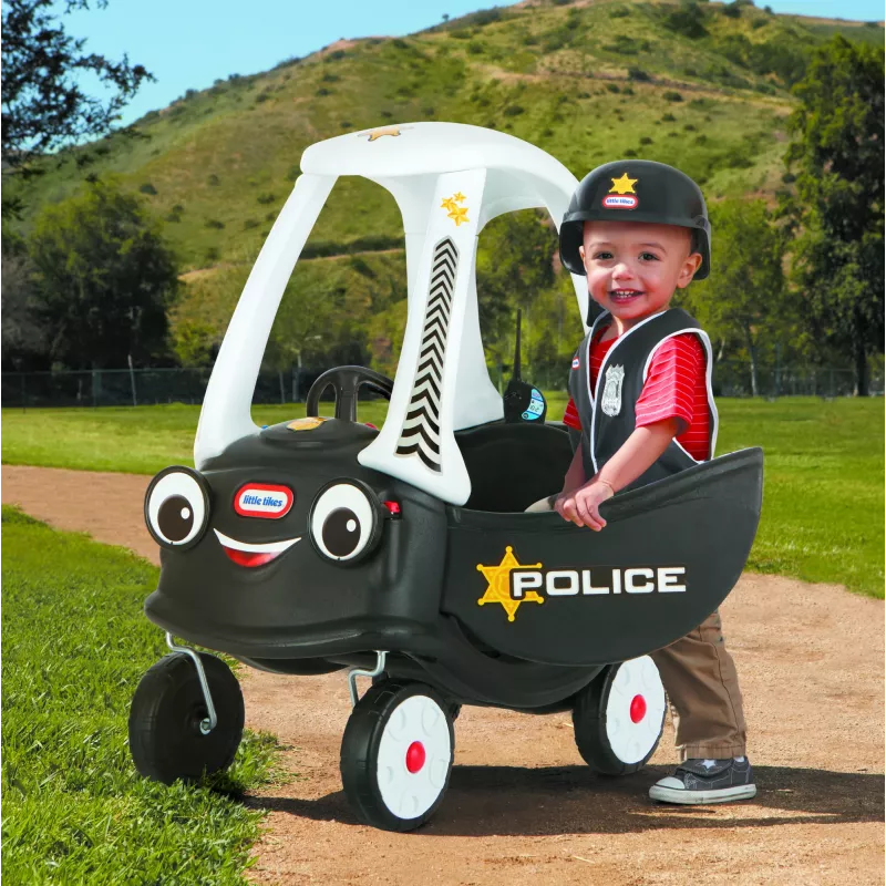Policinis automobilis Little Tikes Tikes Patrol, stumiamas, nuo 1,5 m., 4 ratai, plastikinis, juodas/baltas