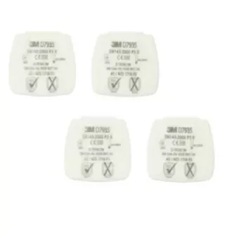 3M D7935 filtro priedas – kietųjų dalelių filtras, 4 vnt.