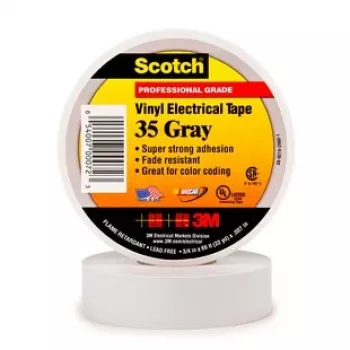 3M 35-GRAY-3/4 elektros izoliacinė juosta, pilka, 20,1 m, 0,1778 mm