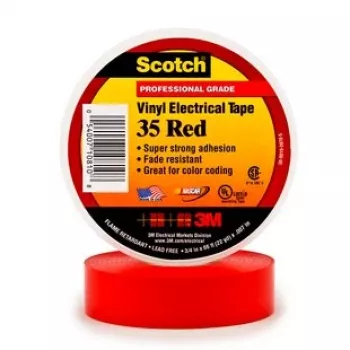 3M 35-RED-3/4 izoliacinė vinilinė juosta, raudona, 20,1 m, 0,1778 mm