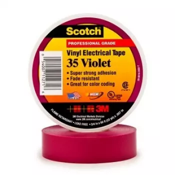 Izoliacinė vinilo juosta 3M 35-VIOLET-3/4, violetinė, 20,1 m, 0,1778 mm