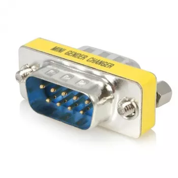StarTech.com Slimline Serial DB9 lyties keitiklis - M/M, DB-9, DB-9, sidabrinis