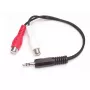 StarTech.com 6 colių stereo garso kabelis - 3,5 mm kištukas į 2x RCA lizdą