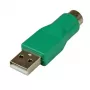 StarTech.com PS/2 pelės į USB adapteris – moteriškas PS/2, vyriškas USB, žalias