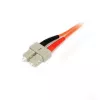 StarTech.com 1 m optinis kabelis – daugiamodis dvipusis 50/125 – LSZH šuoliukas – LC/SC