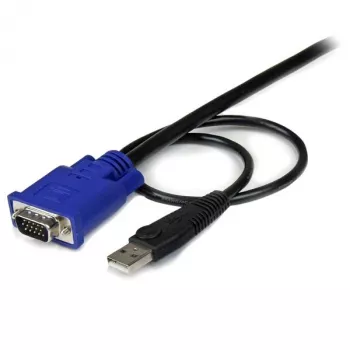 StarTech.com 10 ft itin plonas USB VGA 2-in-1 KVM laidas, 3 m, VGA, juodas, USB, USB A + VGA, VGA