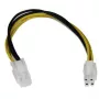 StarTech.com ATX12V 4 kontaktų P4 CPU maitinimo ilginimo laidas, 8 coliai (20,4 cm), M/F