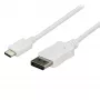 StarTech.com 1,8 m USB C į DisplayPort 1.2 laidas 4K 60Hz – USB-C į DisplayPort adapterio laidas HBR2 – USB Type-C DP Alt režimas prie DP monitoriaus vaizdo laidas – veikia su Thunderbolt 3 – Baltas