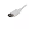 StarTech.com 1,8 m USB C į DisplayPort 1.2 laidas 4K 60Hz – USB-C į DisplayPort adapterio laidas HBR2 – USB Type-C DP Alt režimas prie DP monitoriaus vaizdo laidas – veikia su Thunderbolt 3 – Baltas