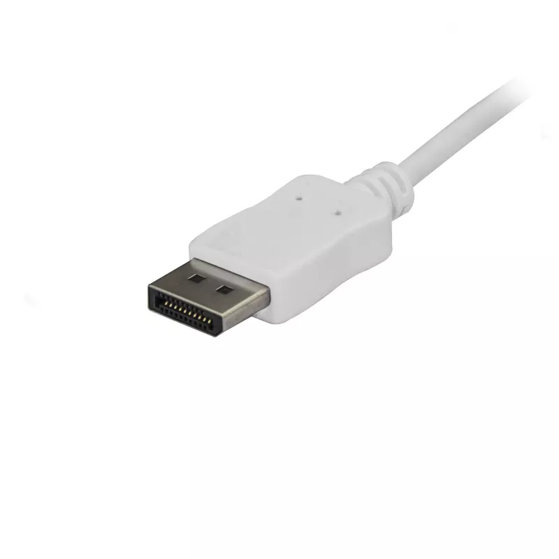 StarTech.com 1,8 m USB C į DisplayPort 1.2 laidas 4K 60Hz – USB-C į DisplayPort adapterio laidas HBR2 – USB Type-C DP Alt režimas prie DP monitoriaus vaizdo laidas – veikia su Thunderbolt 3 – Baltas
