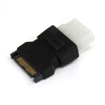 StarTech.com SATA į LP4 maitinimo adapterio laidas, SATA (15 kaiščių), LP4 (4 kaiščių), juodas