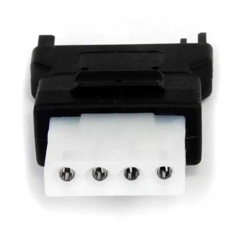 StarTech.com SATA į LP4 maitinimo adapterio laidas, SATA (15 kaiščių), LP4 (4 kaiščių), juodas