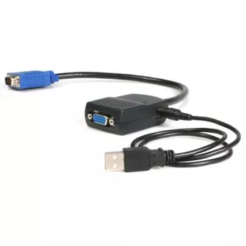 StarTech.com 2 prievadų VGA vaizdo skirstytuvas – USB maitinimas, VGA, 2x VGA, 2048 x 1536 pikseliai, juoda, plastikas, 61 m