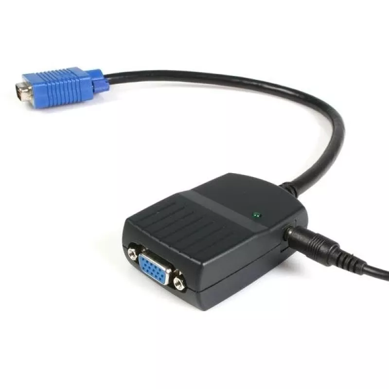 StarTech.com 2 prievadų VGA vaizdo skirstytuvas – USB maitinimas, VGA, 2x VGA, 2048 x 1536 pikseliai, juoda, plastikas, 61 m