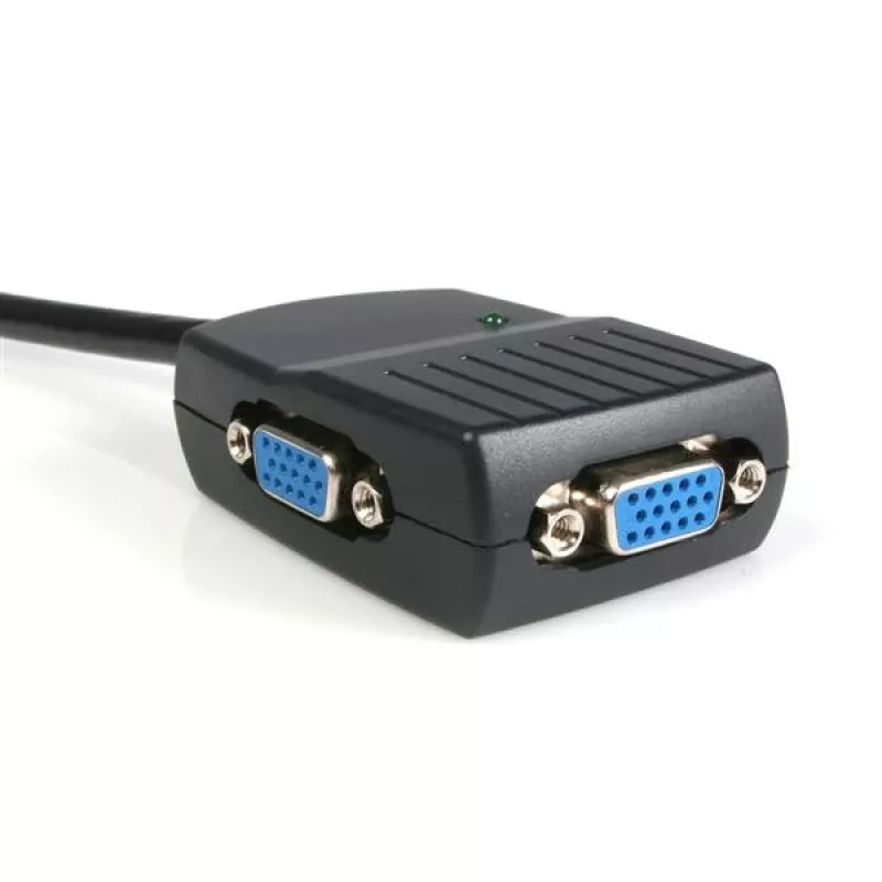 StarTech.com 2 prievadų VGA vaizdo skirstytuvas – USB maitinimas, VGA, 2x VGA, 2048 x 1536 pikseliai, juoda, plastikas, 61 m