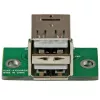 StarTech.com 2 prievadų USB pagrindinės plokštės adapteris, IDC, USB 2.0, juoda, žalia, nerūdijantis plienas, 20 mm, 125 mm, 230 mm