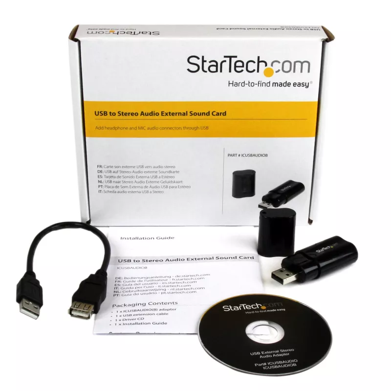 StarTech.com USB stereo garso adapteris, išorinė garso kortelė
