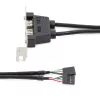 StarTech.com 2 prievadų USB A moteriškas žemo profilio lizdo plokštės adapteris