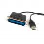 StarTech.com 10 pėdų USB į lygiagretų spausdintuvo adapteris - M/M, juodas, Centronics, USB Type-A, 30,5 m, Vyriškas/Vyriškas, CE, RoHS