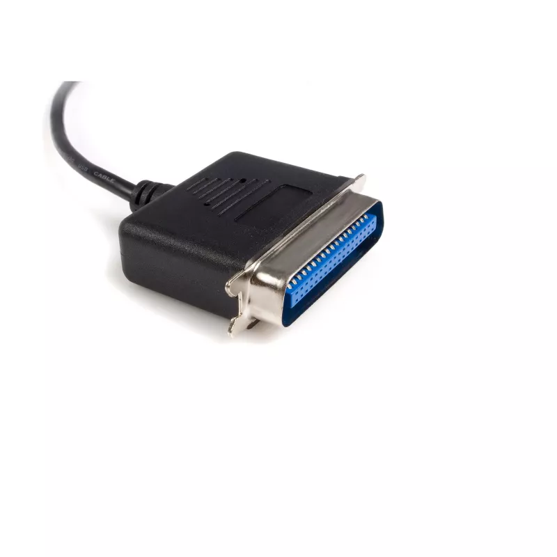 StarTech.com 10 pėdų USB į lygiagretų spausdintuvo adapteris - M/M, juodas, Centronics, USB Type-A, 30,5 m, Vyriškas/Vyriškas, CE, RoHS