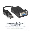 StarTech.com DisplayPort į VGA adapteris - aktyvus keitiklis, 1080p, tvirtas, su fiksavimo jungtimi
