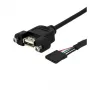 StarTech.com 1 pėdos USB laidas skydelio montavimui - USB A prie pagrindinės plokštės lizdo laidas M/M