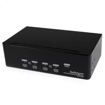 StarTech.com 4 prievadų dvigubas DVI USB KVM jungiklis su garsu ir USB 2.0 šakotuvu