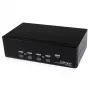 StarTech.com 4 prievadų dvigubas DVI USB KVM jungiklis su garsu ir USB 2.0 šakotuvu