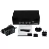 StarTech.com 4 prievadų dvigubas DVI USB KVM jungiklis su garsu ir USB 2.0 šakotuvu