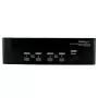StarTech.com 4 prievadų DVI VGA dviejų monitorių KVM jungiklis su garsu ir USB 2.0 centru