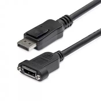 StarTech.com 0,91 m Panelinis DisplayPort laidas - 4K x 2K - DisplayPort 1.2 ilginimo laidas vyriškas į moterišką - DP vaizdo prailgintuvas su paneliniu DP jungtuku - DP monitoriaus laidas