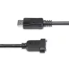 StarTech.com 0,91 m Panelinis DisplayPort laidas - 4K x 2K - DisplayPort 1.2 ilginimo laidas vyriškas į moterišką - DP vaizdo prailgintuvas su paneliniu DP jungtuku - DP monitoriaus laidas