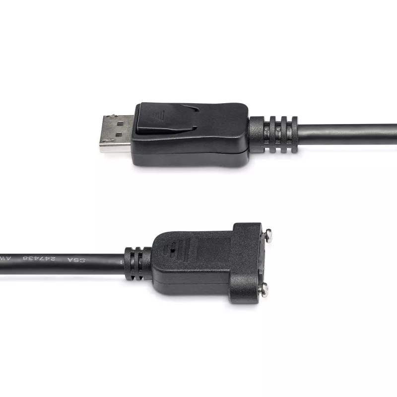 StarTech.com 0,91 m Panelinis DisplayPort laidas - 4K x 2K - DisplayPort 1.2 ilginimo laidas vyriškas į moterišką - DP vaizdo prailgintuvas su paneliniu DP jungtuku - DP monitoriaus laidas