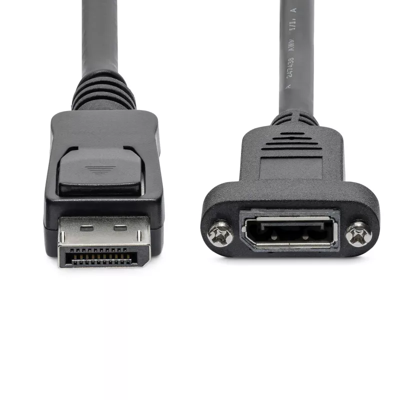StarTech.com 0,91 m Panelinis DisplayPort laidas - 4K x 2K - DisplayPort 1.2 ilginimo laidas vyriškas į moterišką - DP vaizdo prailgintuvas su paneliniu DP jungtuku - DP monitoriaus laidas