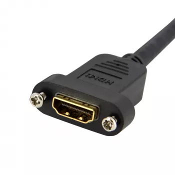 StarTech.com 3ft HDMI moteriškas–vyriškas adapteris, 4K didelės spartos skydelio montavimo HDMI laidas, 4K 30Hz UHD HDMI, 10.2 Gbps pralaidumas