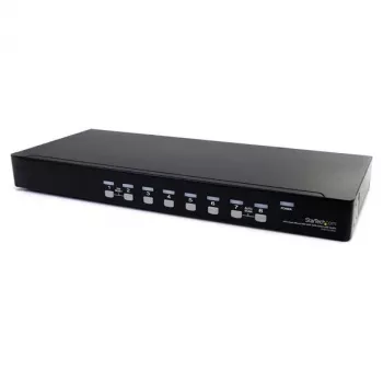 StarTech.com 8 prievadų stelažinis USB VGA KVM jungiklis su garsu (įtraukti garso kabeliai)