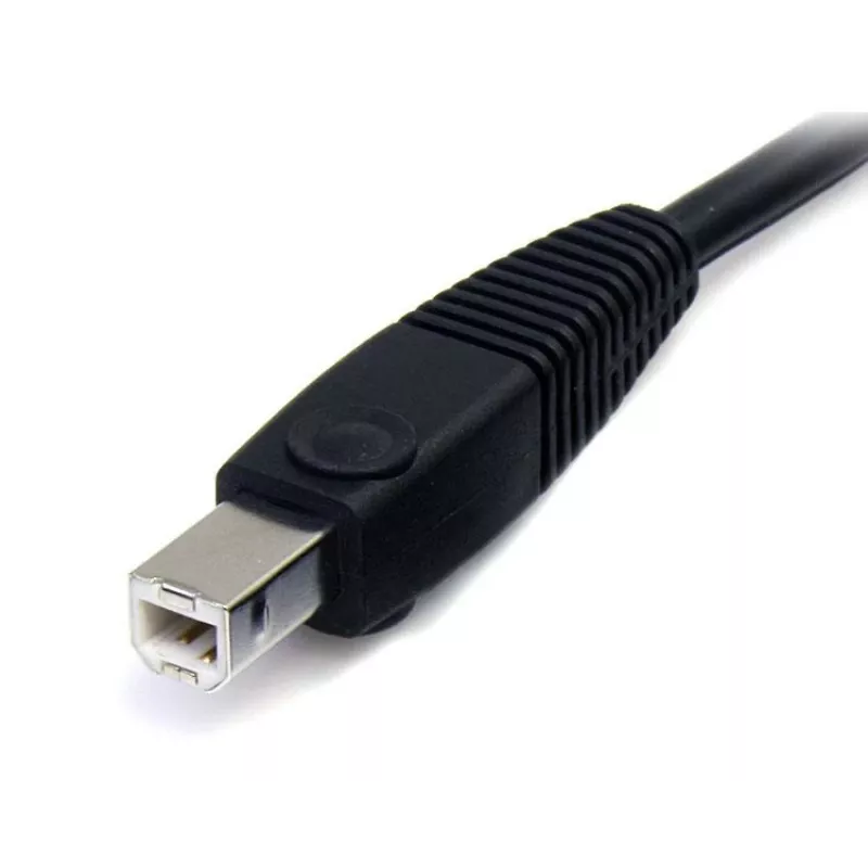 StarTech.com 6 pėdų 4-in-1 USB DisplayPort KVM perjungimo kabelis su garsu ir mikrofonu