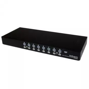 StarTech.com 16 prievadų 1U stelažinis USB KVM jungiklio rinkinys su OSD ir kabeliais